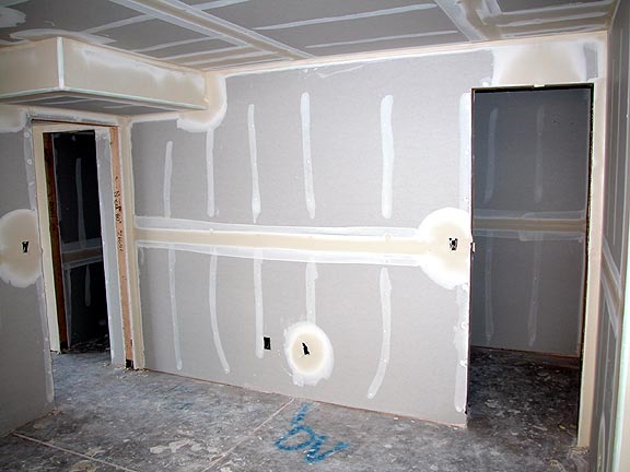 Basement drywall 3