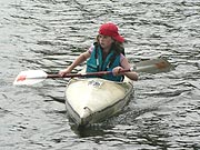 Loren the kayaker, Maine.