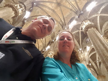 Doug & PAtti in the Milan Duomo